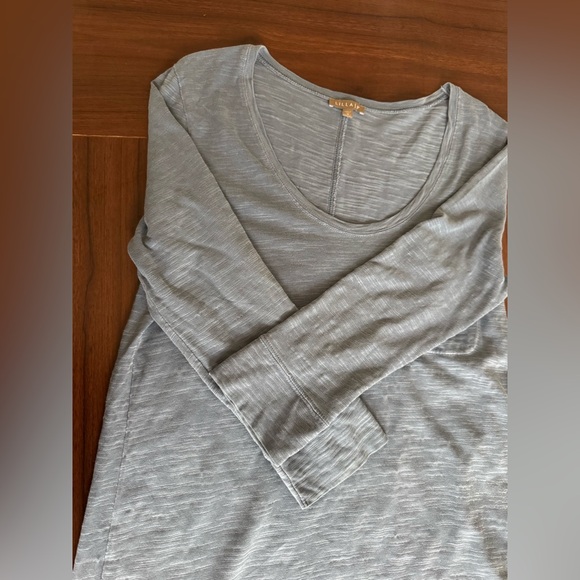 lilla p versatility scoop neck dress blue cotton size M long sleeve - Picture 5 of 6